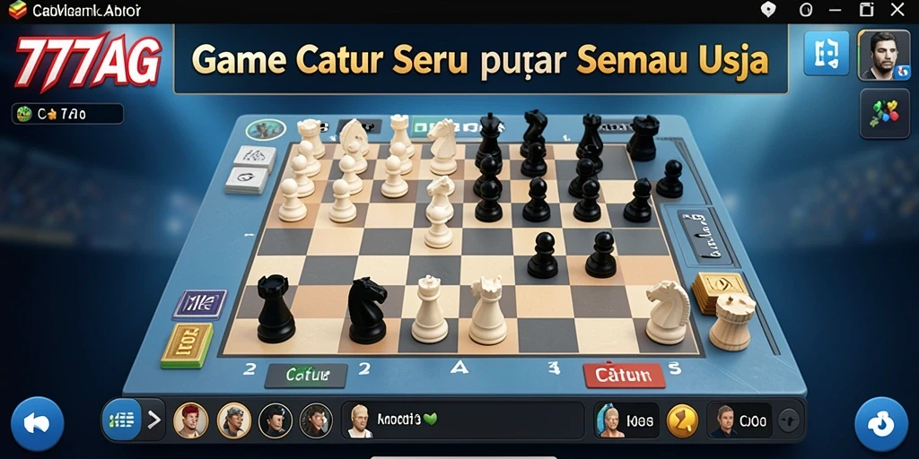 Antarmuka catur yang menarik dan mudah digunakan di 777AG.