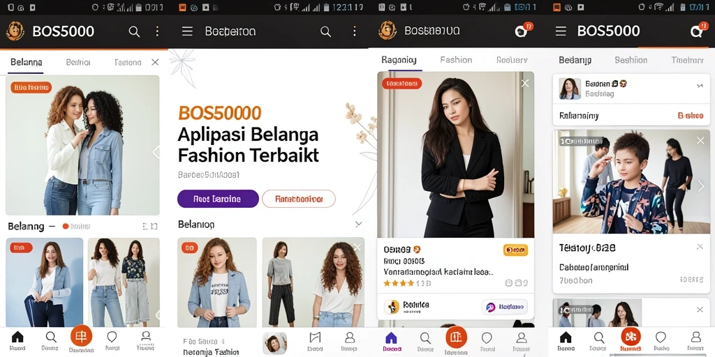 Tampilan antarmuka BOS5000 yang menarik dan mudah digunakan.