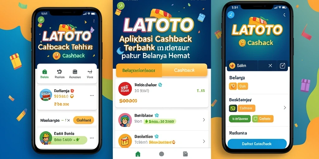 Screenshot LATOTO menampilkan antarmuka aplikasi Cashback yang menarik dan mudah digunakan.