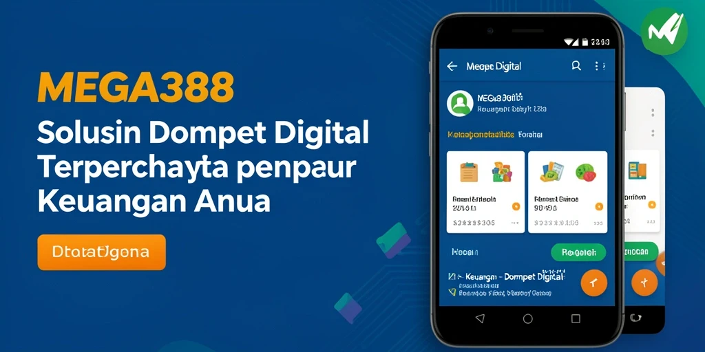 Antarmuka MEGA388 yang modern untuk dompet digital yang mudah digunakan.