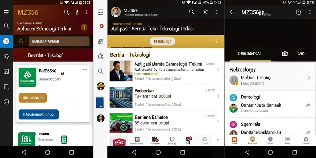 Tampilan antarmuka MZ356 yang modern dan menarik.