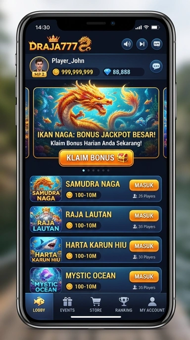draja777 tampilan beranda